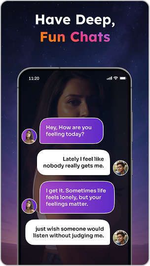 Lovish AI companion - screen 2